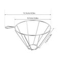 thumbnail image 2 of Masteelf Stainless Steel Coffee Filter Funnel Coffee Drip Stand Paper Filters Funnel Coffee Station Accessories for Cafe Shop and Home, 2 of 8