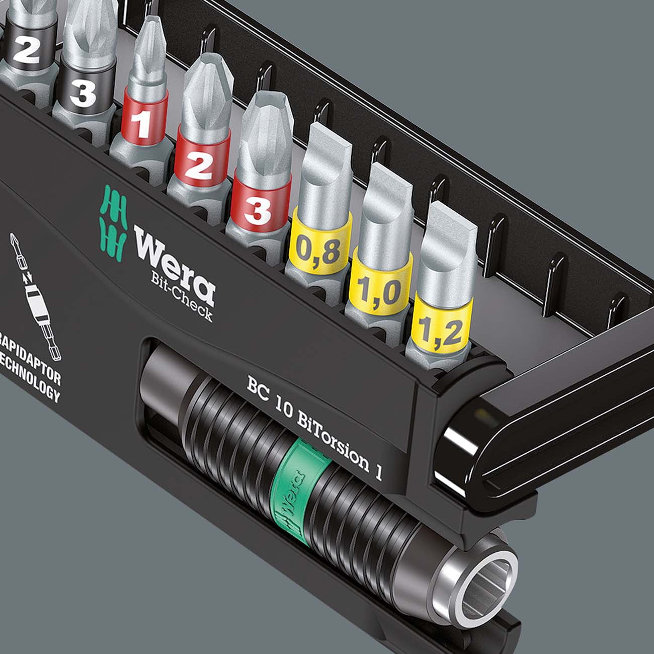 Wera Bit-Check Impact Ready 30-Piece Set (05057690001) – Diamond Coated Screwdriver Bits, 1/4" Hex, Heavy-Duty Impact Driver Bit Set