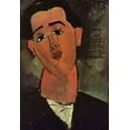 thumbnail image 2 of Modigliani, Amedeo 23x32 Gold Ornate Wood Framed with Double Matting Museum Art Print Titled - Painter Juan Gris, 2 of 4