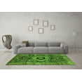 thumbnail image 3 of Ahgly Company Indoor Rectangle Abstract Green Modern Area Rugs, 7' x 9', 3 of 4