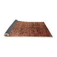 thumbnail image 2 of Ahgly Company Indoor Square Oriental Orange Industrial Area Rugs, 6' Square, 2 of 4