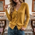 thumbnail image 7 of Vivianyo HD V Neck Cardigan Sweaters for Women, Long Sleeve Button Down Fall Sweaters for Women, Size XS-XL, 7 of 7