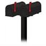 Salsbury Black Heavy-Duty Rural Mailbox with Spreader - Set of 2