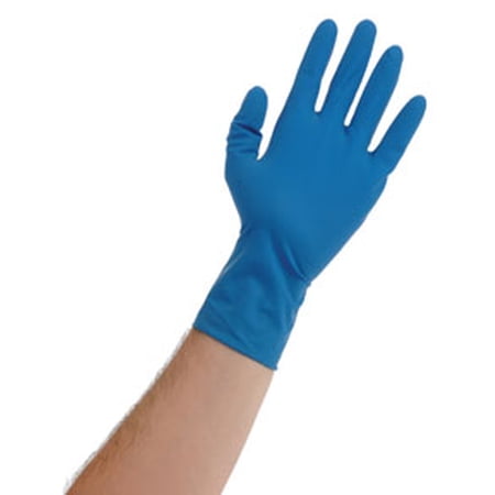 Blue Lightning XLarge 12" Blue Latex Gloves