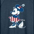 thumbnail image 3 of Disney - Americana - Minnie Flag Pattern - Women's Lightweight French Terry Long Sleeve Shirt, 3 of 5