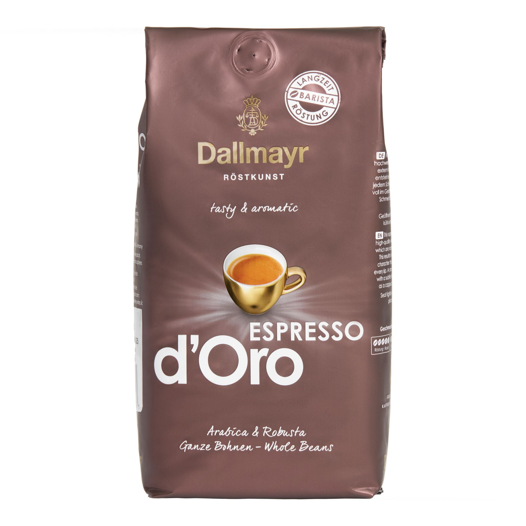 ダルマイヤーCrema d'Oro Africa & Prodomo 1000g Dallmayr Crema D'Oro 100% Arabica Whole Bean Coffee 2.2lb