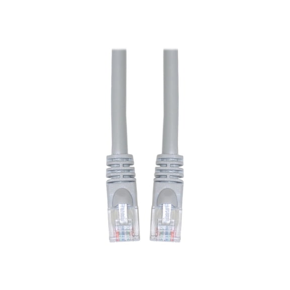 CableWholesale Cat5e Ethernet Crossover Cable, 24AWG Stranded Pure Copper, RJ45 Gold Plate Connector, Snagless Boot, Unshielded Twisted Pair (UTP) Internet Network Patch Cable, 14 Foot, Gray