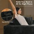 thumbnail image 2 of XIZZI 108" L-Shape Modular Sectional Sofa, Oversize Cloud Boneless Couch with Deep Seat for Living Room, Ultra-Dense Foam Filling, No Assembly Required, Right Chaise, Black, 2 of 9