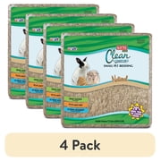 (4 pack) Kaytee Forti-Diet Clean Comfort Small Animal Natural Bedding for Rabbits, Hamster, Guinea Pigs 72L