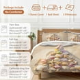 thumbnail image 6 of Christmas Bedding Duvet Cover Set Queen Size 4 Pieces Christmas Tree Shape Beach Shell Starfish Conch Bedding Set with Zipper Closure, 1 Comforter Cover 90x92 Inches 1 Flat Sheet & 2 Pillow Cases, 6 of 7