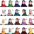 thumbnail image 2 of HeroNeo Womens Muslim Cotton Mini Hijab Head Scarf Solid Color Full Cover Inner Cap Isla, 2 of 19