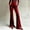 Red, variant on Juslio Womens Pants High Waist Loose Elastic Waist with Pockets Casual Comfortable Flare Wide Leg Pants