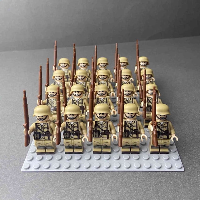 Compatible Con Lego Bloques De Construcción Militar Ocho Vías Ejército Demeisu Minifigura Niños Assemb Gao Jinjia unisex