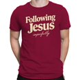 thumbnail image 2 of Following Jesus Imperfectly Men's Cardinal Red T-shirt, 2 of 3