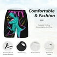 thumbnail image 5 of Gaeub Rex Dinosaur With Sunglasses Mens Swim Trunks Stretch Beach Shorts Quick Dry for Men Swim Shorts Swimwear with Pockets- X-Large, 5 of 9