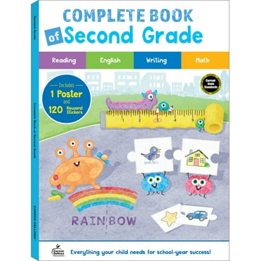 Thinking Kids Complete Book of Second Grade Workbook (256 pages, 120 stickers, 1 poster) Grade 2