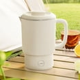 thumbnail image 3 of Portable Foldable Electric Kettle, 800ML Stainless Steel Tea Brewer with Temperature Control, Portable Small Tea Kettle for Travel Camping Use 5 Min Fast Boiling (304), 3 of 7