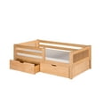 thumbnail image 3 of Camaflexi Twin Size Day Bed with Front Guard Rail & Drawers - Mission Headboard - Natural Finish, 3 of 4