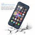 thumbnail image 2 of iPhone 8 Case, iPhone 7 Case, Hard Plastic Case 360 Full Body Shockproof Heavy Duty Protection With Tempered Glass Screen Protector Case For Apple iPhone 7 / iPhone 8 -Space Black, 2 of 4