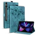 thumbnail image 4 of Case for Samsung Galaxy Tab S10 FE Plus 13.1" 2025, Embossed PU Leather Anti-slip Folio Stand Cover with Card Holder & Pen Holder, for Samsung Galaxy Tab S10 FE Plus 13.1" 2025 - Green, 4 of 9