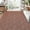 Brick Red, variant on GlowSol 8x10 Modern Solid Rug for Living Room Jacquard Textured Rug Farmhouse Yarn Dyed Accent Rug Non-Slip Low Pile Rug Carpet Home Floor Decor, Gray