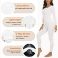 thumbnail image 2 of Anyfit Wear Women Thermal Underwear Set Long John Base Layer Ultra Soft Top&Bottom Sets for Cold Weather, 2 of 5