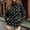 Black, variant on Dalmatian Print Belted Jacket Women Full Zip Long Sleeve Cropped Casual Animal Print Coat Fall Outerwear Pockets Green XL
