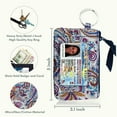 thumbnail image 2 of Zip ID Case with Lanyard - Badge ID Holder Wallet with Zipper - Cotton (Fantasic Paisley), 2 of 7