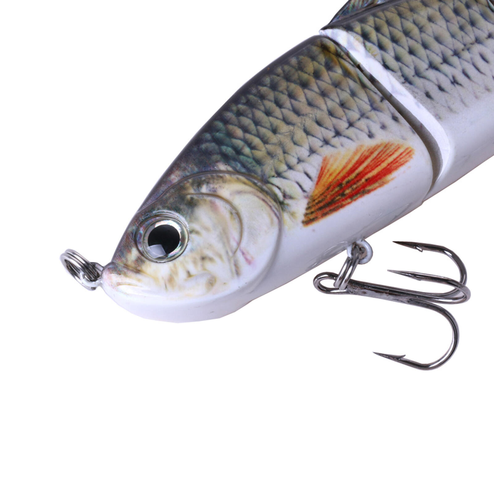 HENGJIA Fishing Lures, 3pcs Large Multi Jointed Fish Fishing Kits Slow Sinking Lifelike Swimbait Freshwater and Saltwater for Trout Bass Lures, 5.9"/1.31oz