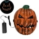 thumbnail image 3 of Fiudx Máscara de Calabaza Led, Diseño de Luz El Brillante, Material de Pvc Seguro, Divertida para Fiestas de Halloween, Accesorio de Disfraz Único, Unisex, Apta para Adultos, Tamaño 27 X 21 Cm, 3 of 4