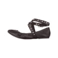 thumbnail image 3 of Womens Steve Madden Mollie Ballet Flat, Black Leather, 3 of 5