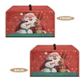 thumbnail image 4 of TSOVTHRID Santa Claus Snowman Reindeer Print Air Fryer Toaster Oven Dust Cover, Protective Countertop Microwave Oven Cover for Home Indoor Christmas Decor, 20.9"W x 15.7"D x 12.4"H, L, 4 of 7