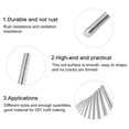 thumbnail image 5 of Uxcell 304 Stainless Steel Round Rods 3mm x 200mm for DIY Craft, 4Pcs, 5 of 5