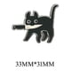 thumbnail image 1 of Pin de esmalte popular con forma de gato negro, 1 of 5