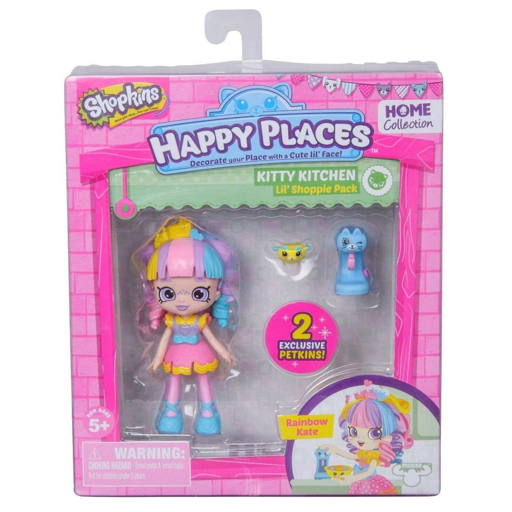 Shopkins Happy Places Doll Single Pack, Rainbow Kate