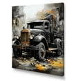thumbnail image 2 of Designart "Classic Black Garbage Collector" Truck Wall Art Living Room, 2 of 7