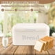 thumbnail image 4 of Vintage Bread Box Cupboard Iron Snack Box Desktop Storage Box White, 4 of 5