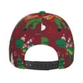 thumbnail image 4 of Picia Dinosaur Christmas Happy New Year pattern Trucker Low Profile Hat Men Women Baseball Cap Dad Hat Adjustable Unconstructed Plain Cap, 4 of 9