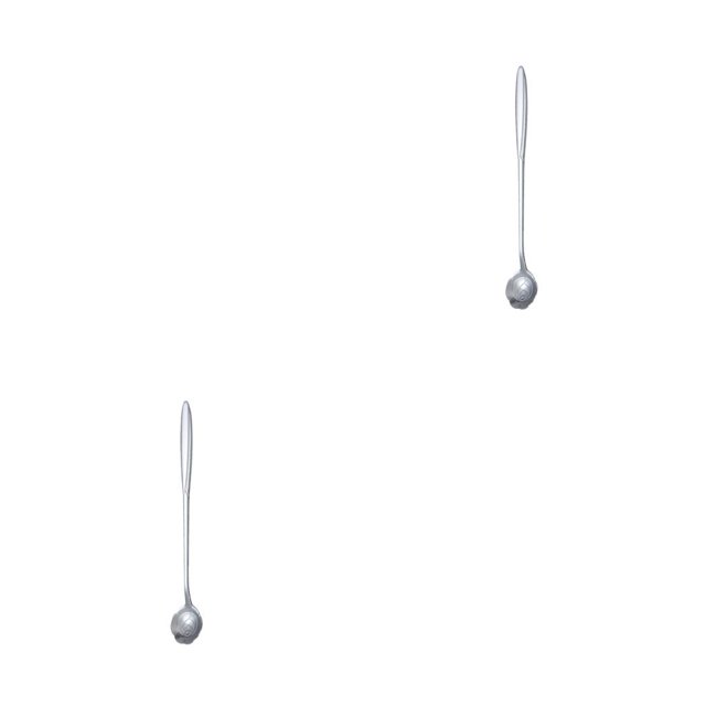 Injueey Stainless Steel Stirring Spoon Wine Stick Accessory Drinkware Spoons Bartender Club Beverage Bar Tool for Kitchen Nightclub Type6 NO6