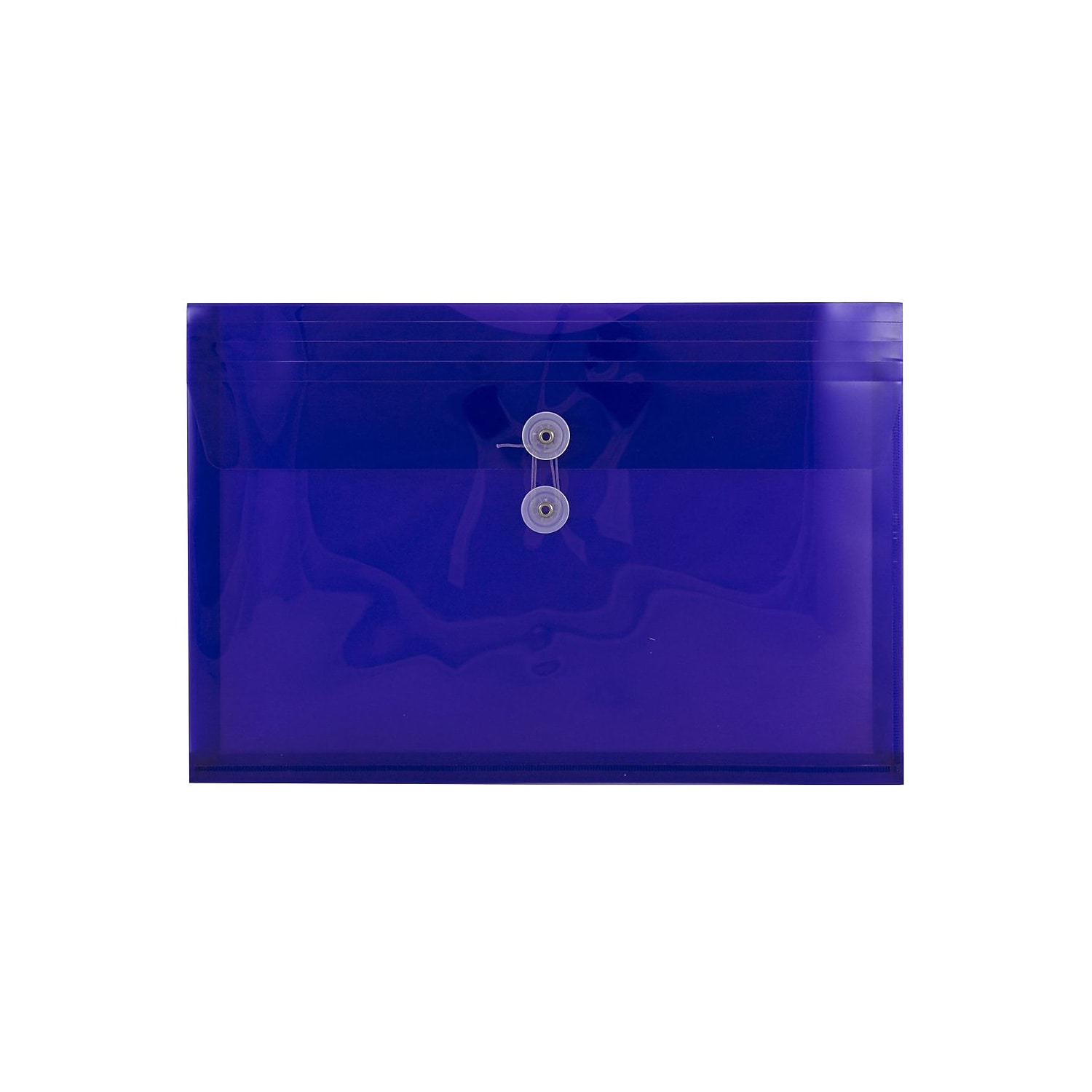 JAM Paper Plastic Envelopes, 9.8x14.5, 12/Pack, Purple, Button String, Legal Booklet
