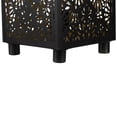 thumbnail image 5 of Northlight Floral Laser-Cut Iron Table Lamp  - 11" - Black and Gold, 5 of 6