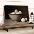 thumbnail image 2 of [Charming Canvas Art] Vintage Farmhouse Kitchen Canvas Art | Charming Egg Bowl Still Life, Wooden Frame Wall Decor, Perfect Gift for Home & Holidays, 2 of 8