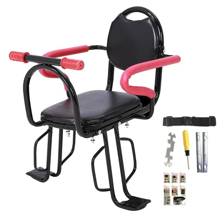 Child Bike Seat by Stuffygreenus Rear Bicycle Seat for Kids w Upgraded Thicken Non Slip Armrests Quick Dismounting Back Mounted Child Bike Seats