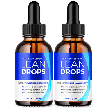 Lean Drops Advanced Health and Fitness Support Supplement with Natural Ingredients 60 Servings