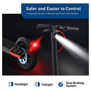 Detachable Battery Electric Scooter with 9 Pneumatic Tires 350W 22 Miles Range Foldable Escooter for Adult