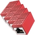 thumbnail image 1 of Acoplador RJ45 Hembra-Hembra VentDepot LinkFusionRed 4 Pzas Interior Rojo Plástico y Metal, 1 of 2