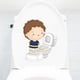 thumbnail image 4 of CHAO Adhesivo para asiento de inodoro de niño pequeño, adhesivo de pared para decoración del hogar, 4 of 5