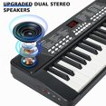 thumbnail image 3 of 37 Keys Piano Keyboard for Beginners - Built-in Rechargeable Battery (1200mAh) Electronic Musical Instrument with Mic LED Screen, 3 of 8