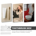 thumbnail image 2 of Shisuyan 2Pcs Toothpaste Case Toothbrush Box Portable Toothbrush Container Travel Toothbrush Container, 2 of 9