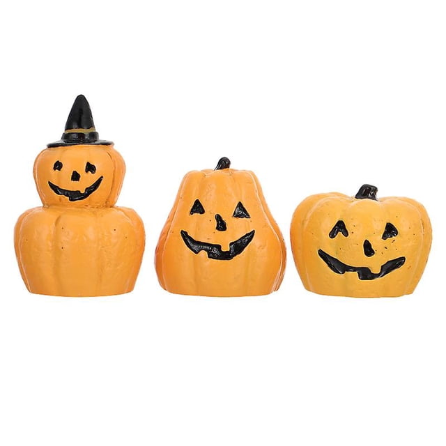 3 piezas de calabazas de simulación para decoraciones de Halloween.